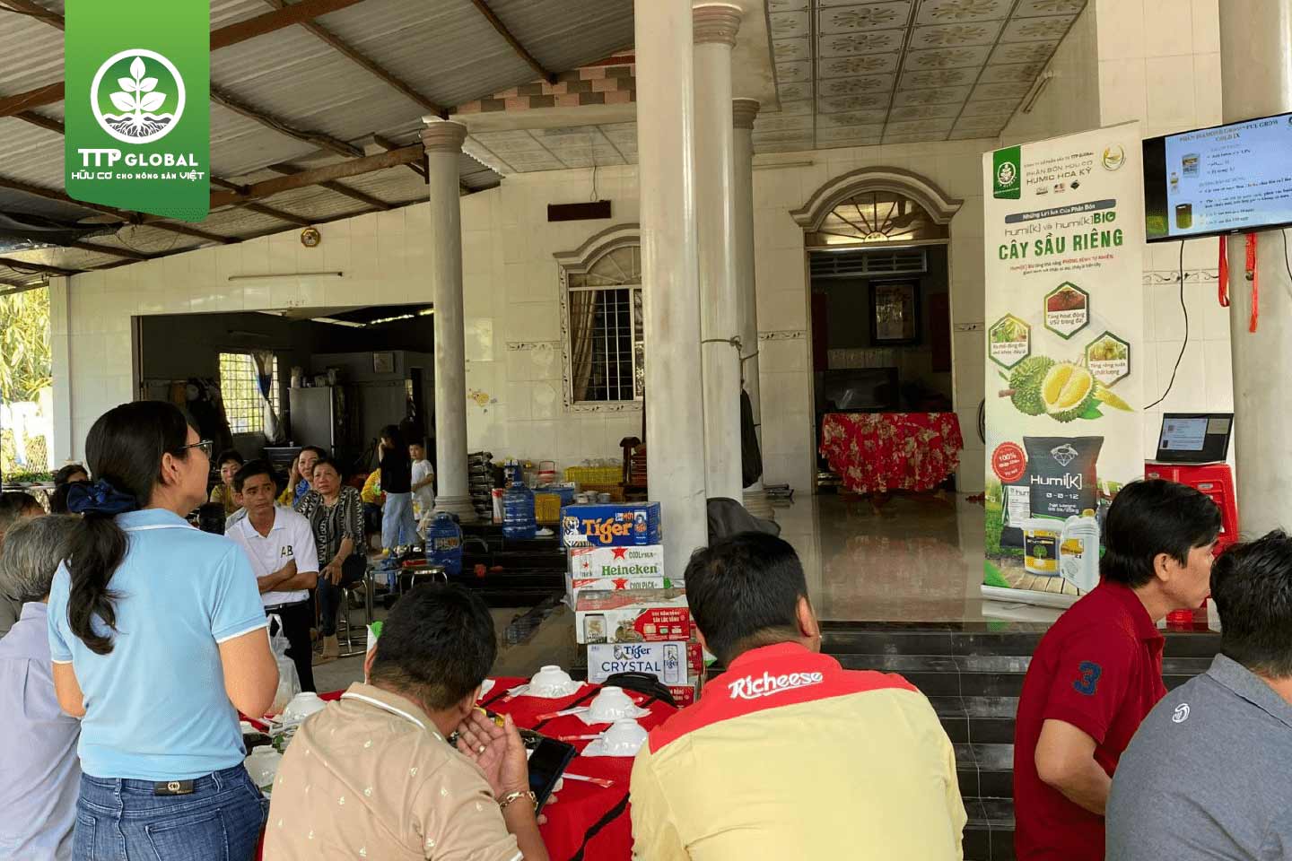 GIỚI THIỆU PHÂN HỮU CƠ CỦA TTP GLOBAL ĐẾN HỘI TRỒNG SẦU RIÊNG TỈNH TIỀN GIANG 2024