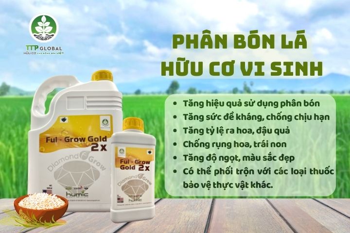 Phân bón lá hữu cơ vi sinh giúp cây trồng kháng bệnh hiệu quả
